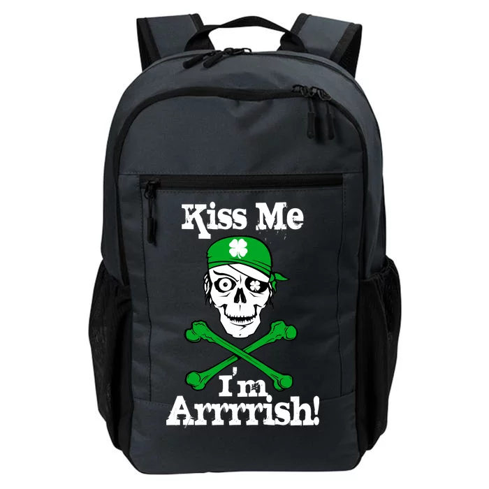 Kiss Me I'm Arrrish Pirate St. Patrick's Day Daily Commute Backpack