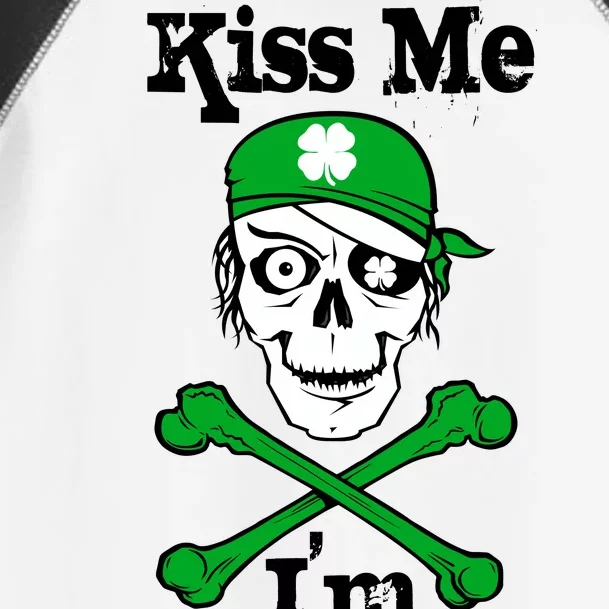 Kiss Me I'm Arrrish Pirate St. Patrick's Day Toddler Fine Jersey T-Shirt