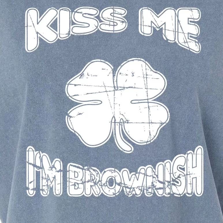 Kiss Me I'm Brownish Irish Garment-Dyed Women's Muscle Tee