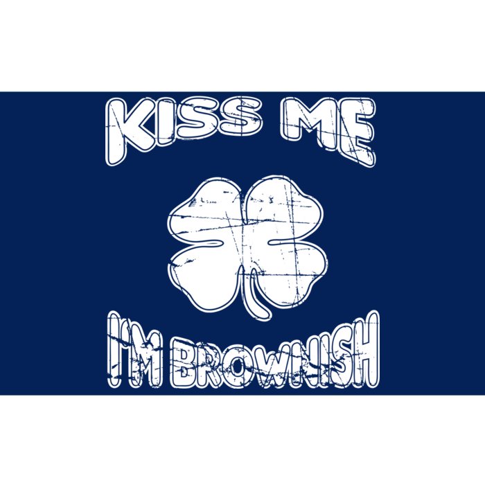 Kiss Me I'm Brownish Irish Bumper Sticker