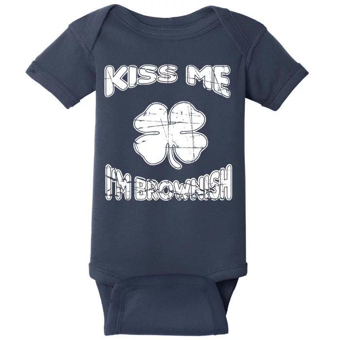 Kiss Me I'm Brownish Irish Baby Bodysuit