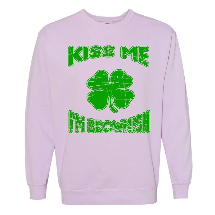 Kiss Me I'm Brownish Irish Garment-Dyed Sweatshirt