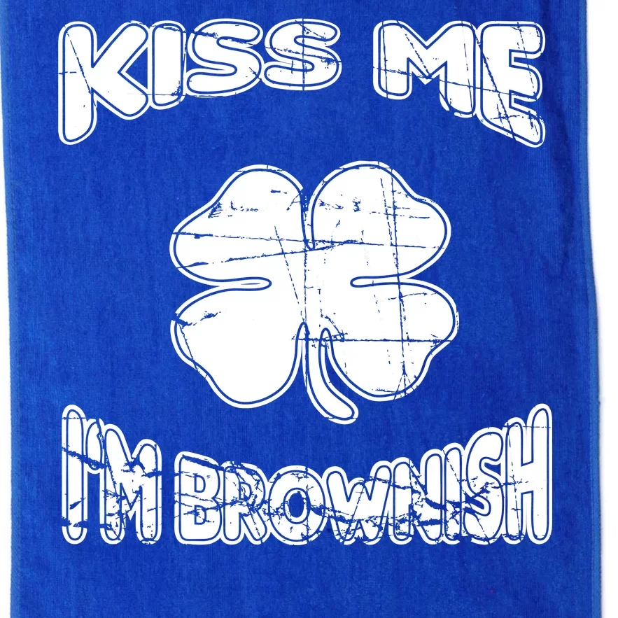 Kiss Me I'm Brownish Irish Platinum Collection Golf Towel