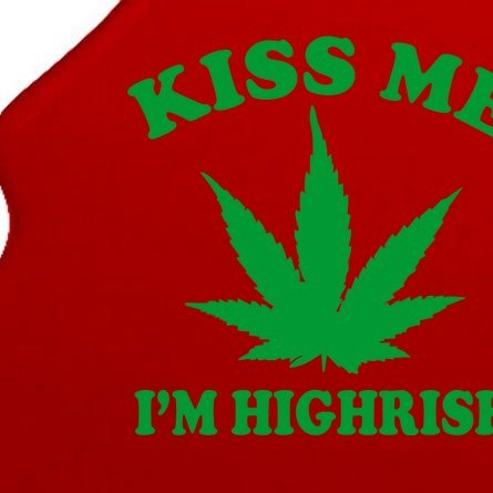 Kiss Me I'm Highrish Irish St. Patrick's Day Weed Tree Ornament