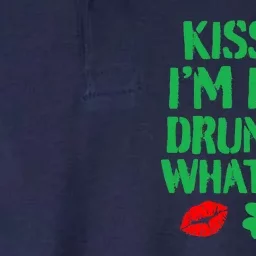 Kiss Me I'm Irish Drunk Or Whatever! Softstyle Adult Sport Polo