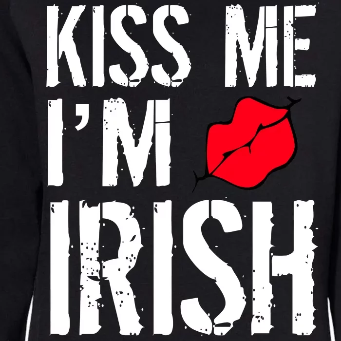 Kiss Me I'm Irish St. Patrick's Day Womens California Wash Sweatshirt