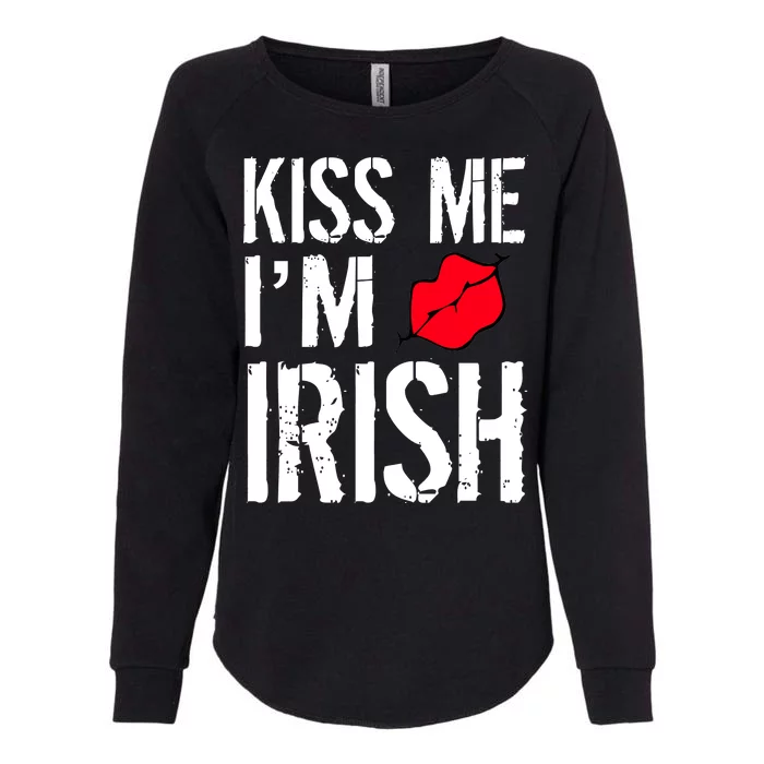 Kiss Me I'm Irish St. Patrick's Day Womens California Wash Sweatshirt