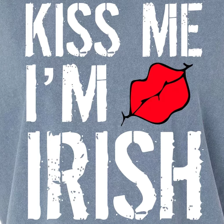 Kiss Me I'm Irish St. Patrick's Day Garment-Dyed Women's Muscle Tee