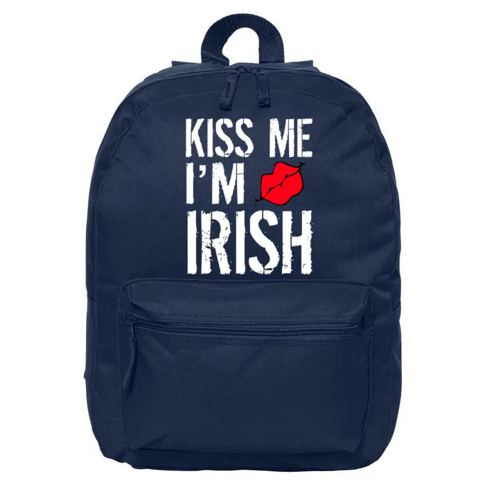 Kiss Me I'm Irish St. Patrick's Day 16 in Basic Backpack