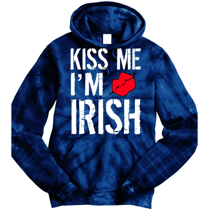 Kiss Me I'm Irish St. Patrick's Day Tie Dye Hoodie