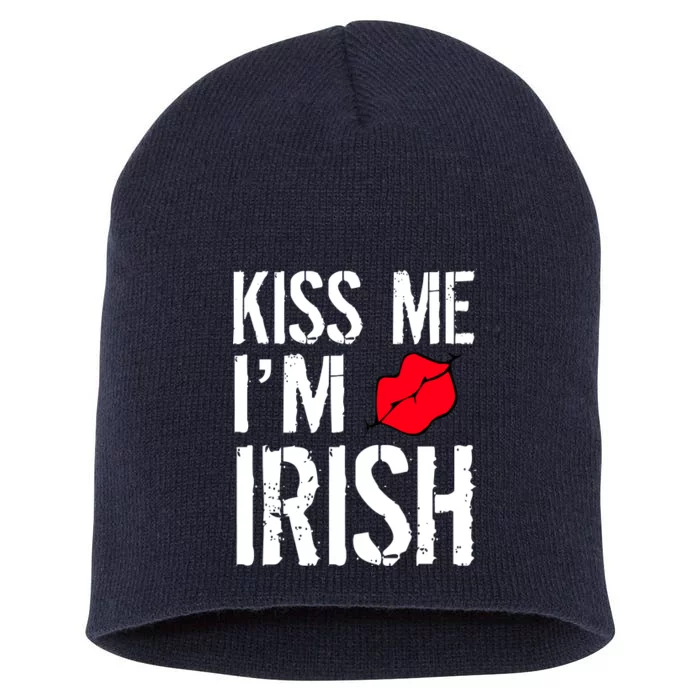 Kiss Me I'm Irish St. Patrick's Day Short Acrylic Beanie