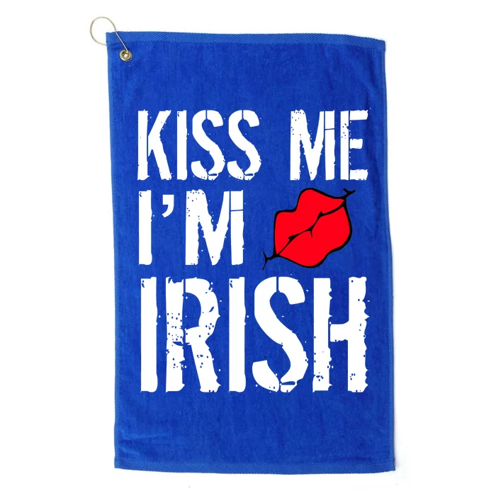 Kiss Me I'm Irish St. Patrick's Day Platinum Collection Golf Towel