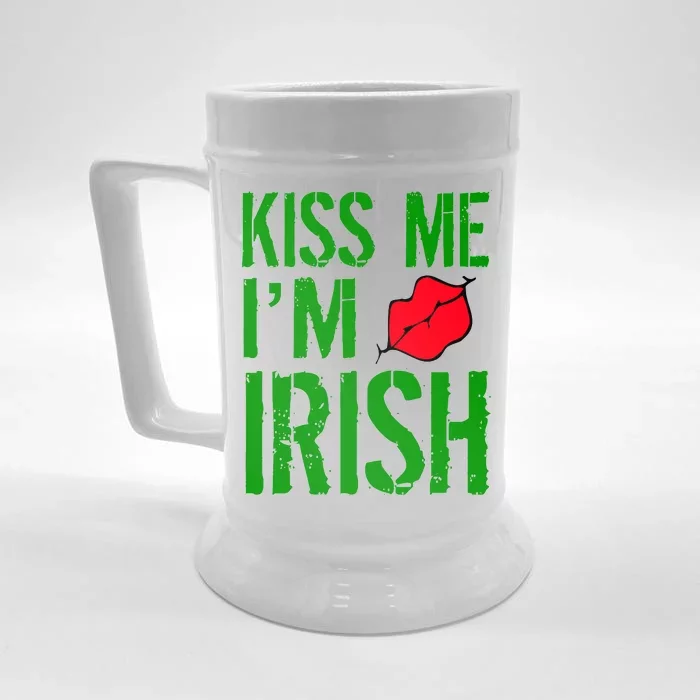 Kiss Me I'm Irish St. Patrick's Day Front & Back Beer Stein