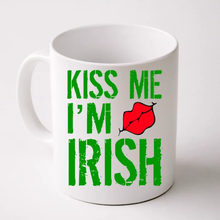 Kiss Me I'm Irish St. Patrick's Day Front & Back Coffee Mug