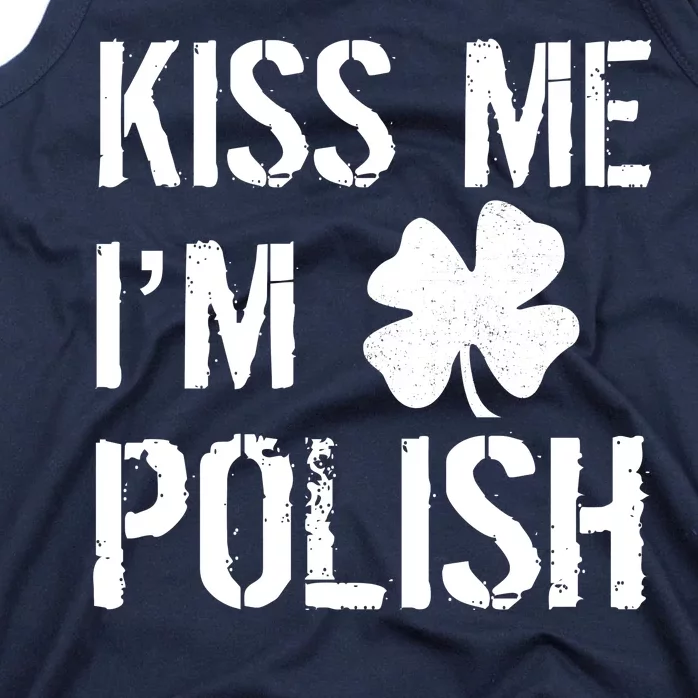 Kiss Me I'm Polish St. Patrick's Day Tank Top