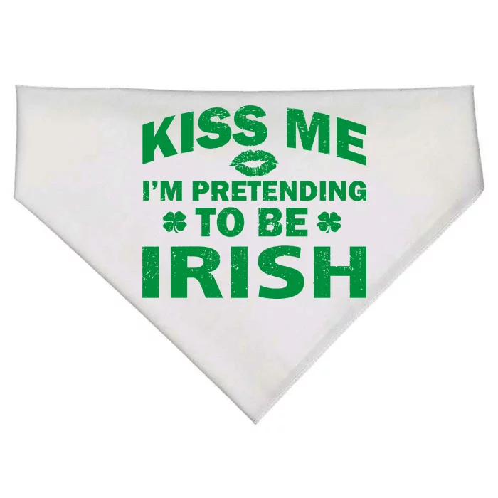 Kiss Me I'm Pretending To Be Irish USA-Made Doggie Bandana