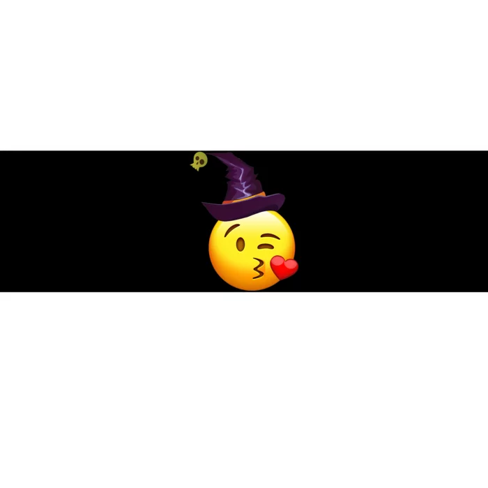 Kiss Witch Emoji Bumper Sticker