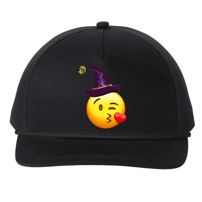 Kiss Witch Emoji Snapback Five-Panel Rope Hat