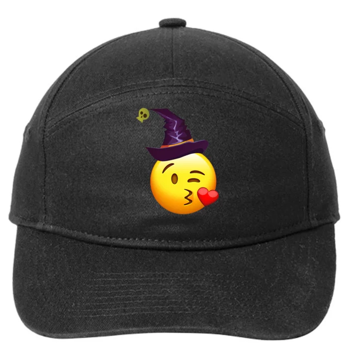 Kiss Witch Emoji 7-Panel Snapback Hat