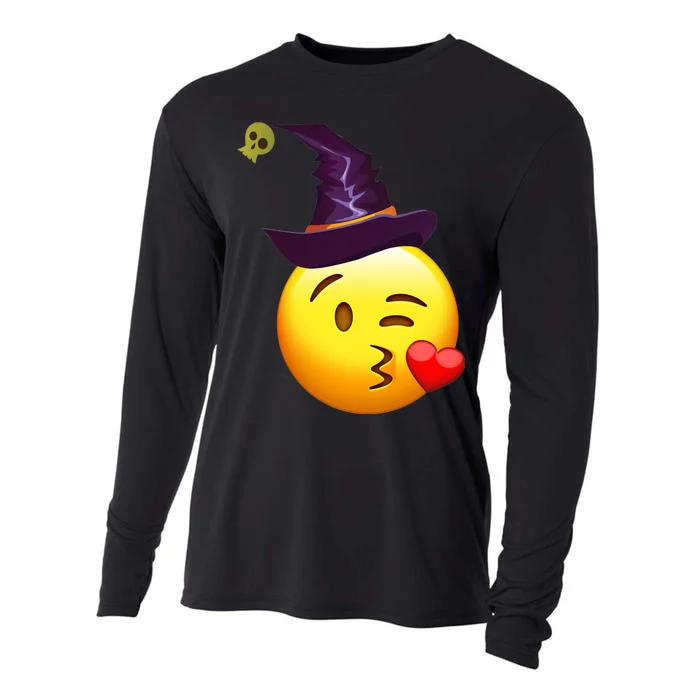 Kiss Witch Emoji Cooling Performance Long Sleeve Crew