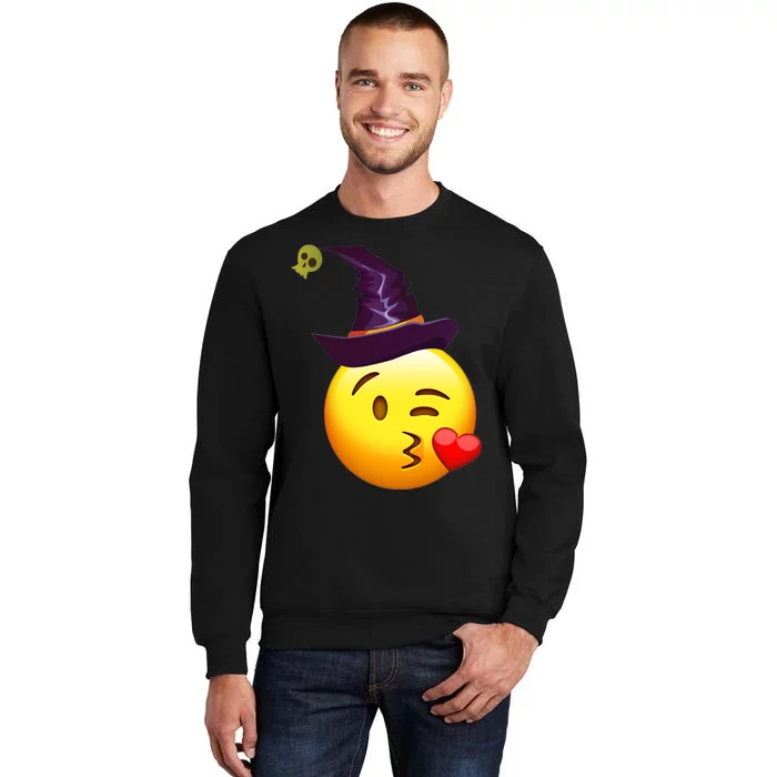 Kiss Witch Emoji Tall Sweatshirt