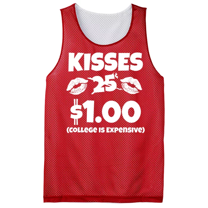 Kisses 1 Dollar College Is Expensive Mesh Reversible Basketball Jersey Tank