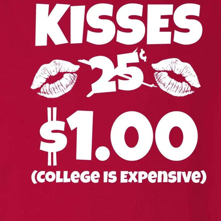 Kisses 1 Dollar College Is Expensive Toddler Long Sleeve Shirt