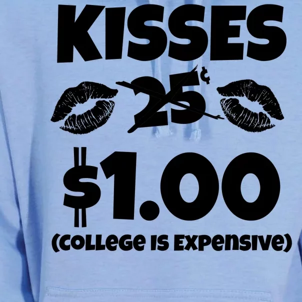 Kisses 1 Dollar College Is Expensive Unisex Surf Hoodie