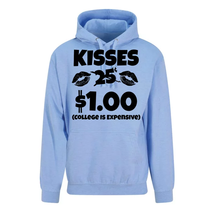 Kisses 1 Dollar College Is Expensive Unisex Surf Hoodie