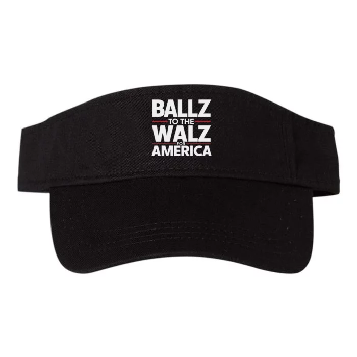 Kamala In The Context Ballz Walz Mn Kamala Harris 2024 Valucap Bio-Washed Visor