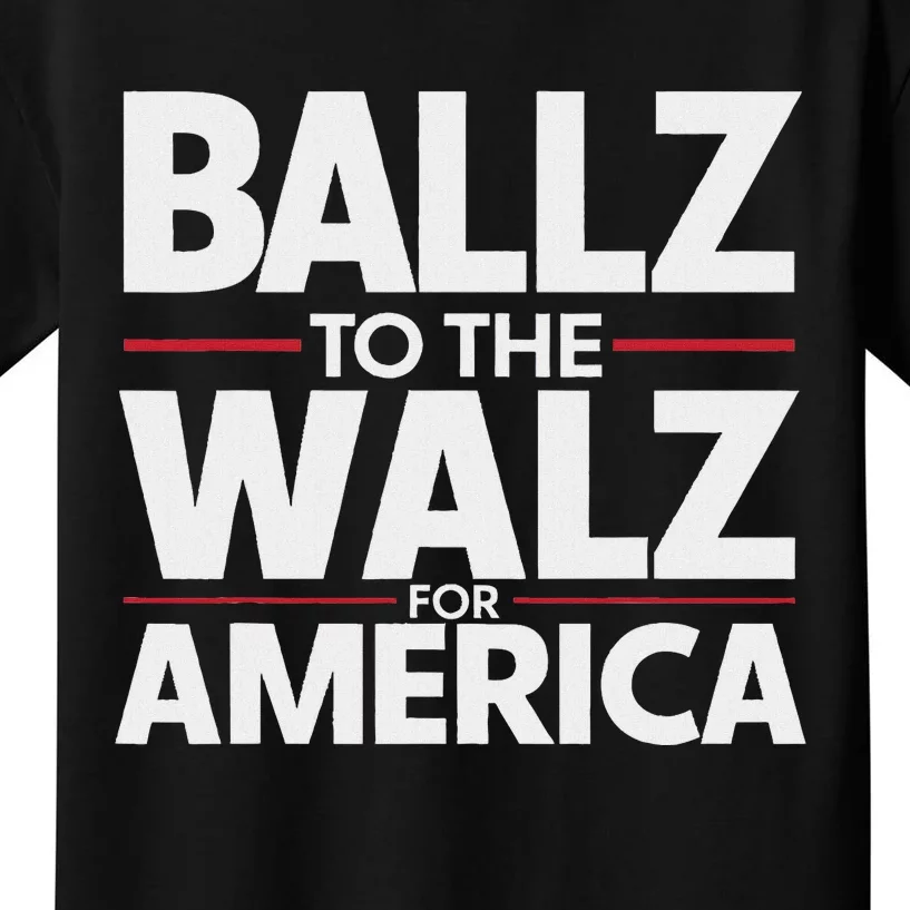 Kamala In The Context Ballz Walz Mn Kamala Harris 2024 Kids T-Shirt