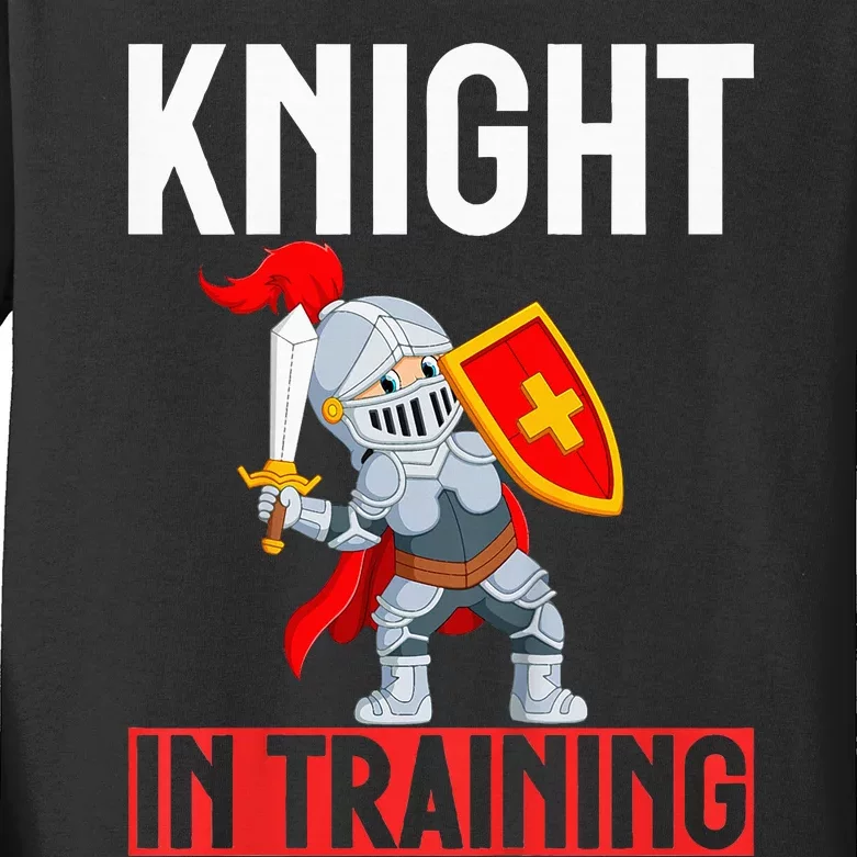 Knight In Training Knight Kids Long Sleeve Shirt