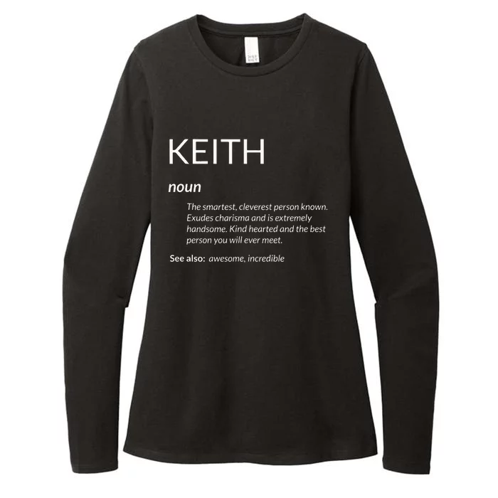 Keith Is The Best Funny Name Definition Keith Womens CVC Long Sleeve Shirt