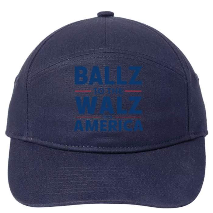 Kamala In The Context Ballz Walz Mn Kamala Harris 2024 7-Panel Snapback Hat