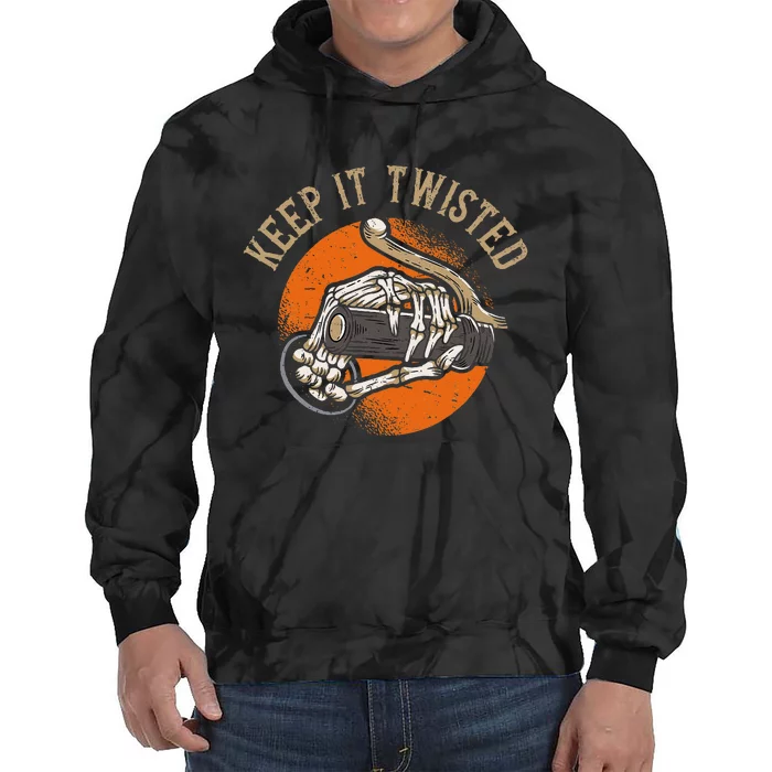 Keep It Twisted Vintage Motorcycle Tie Dye Hoodie