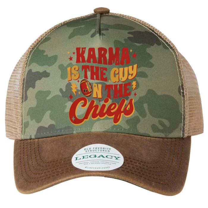 Karma Is The Guy On The Chief Legacy Tie Dye Trucker Hat