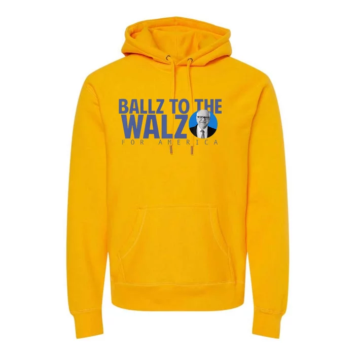 Kamala In The Context Ballz Walz Premium Hoodie