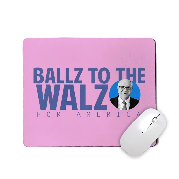 Kamala In The Context Ballz Walz Mousepad