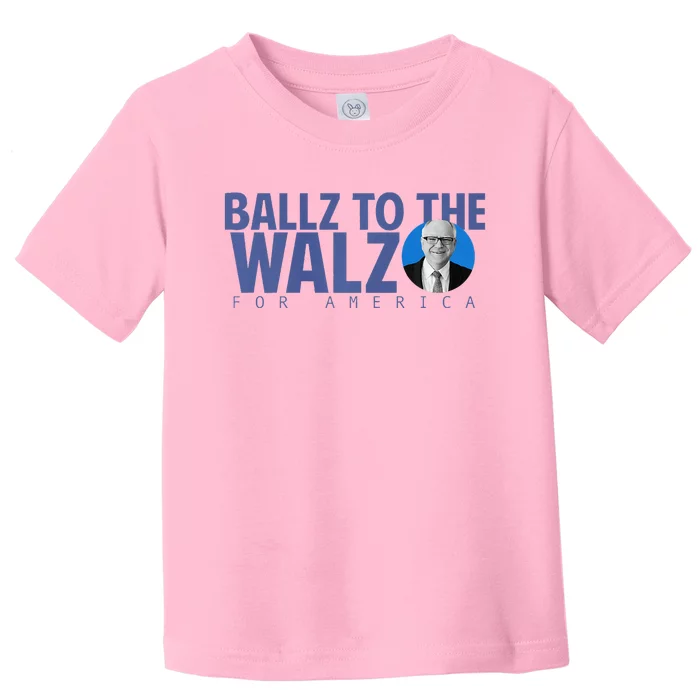 Kamala In The Context Ballz Walz Toddler T-Shirt