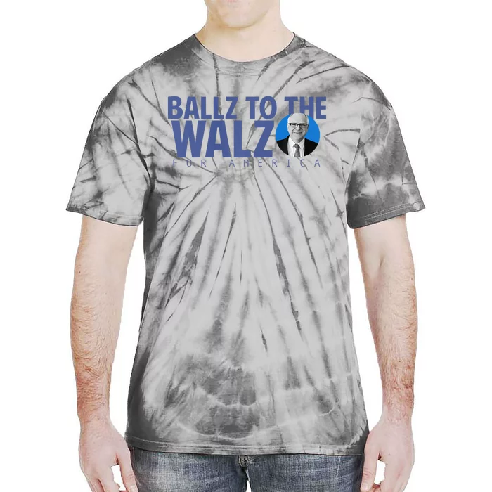 Kamala In The Context Ballz Walz Tie-Dye T-Shirt