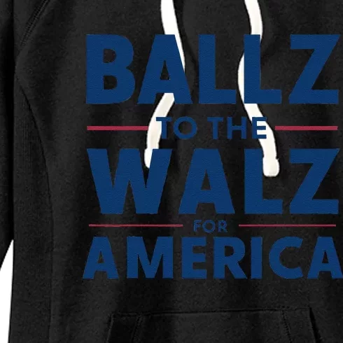 Kamala In The Context Ballz Walz Mn Kamala Harris 2024 Women's Fleece Hoodie