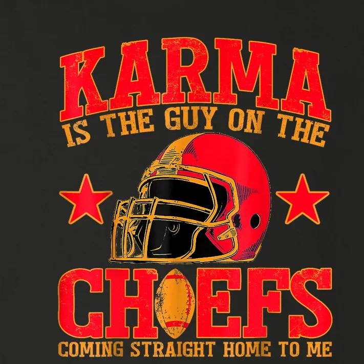 Karma Is The Guy On The Chief Trendy Toddler Long Sleeve Shirt