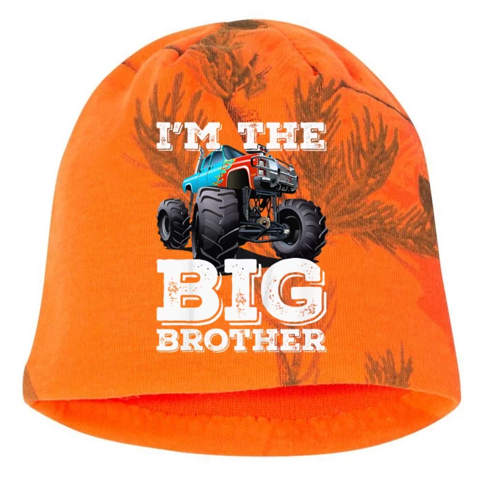 Kids Im The Big Brother  Funny MonsterTruck Kati - Camo Knit Beanie