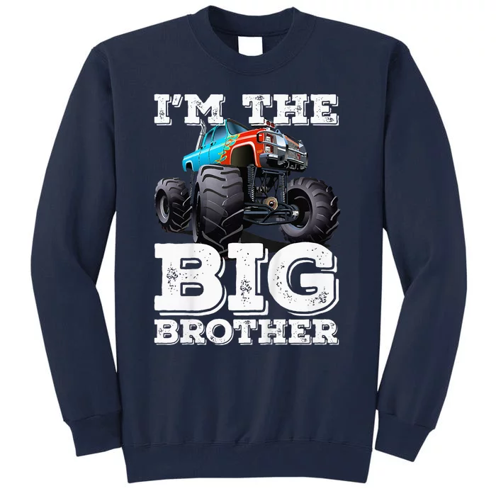 Kids Im The Big Brother  Funny MonsterTruck Tall Sweatshirt