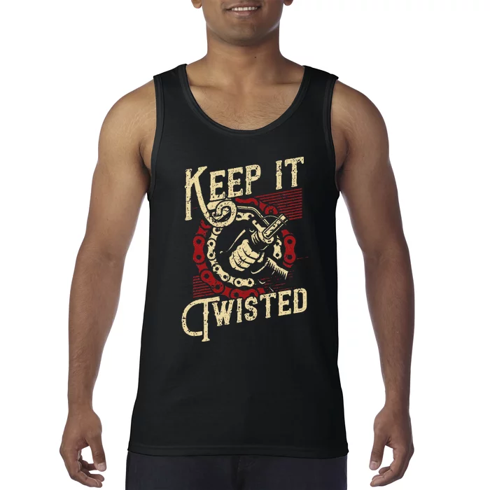 Keep It Twisted Vintage Motorcycle Tank Top