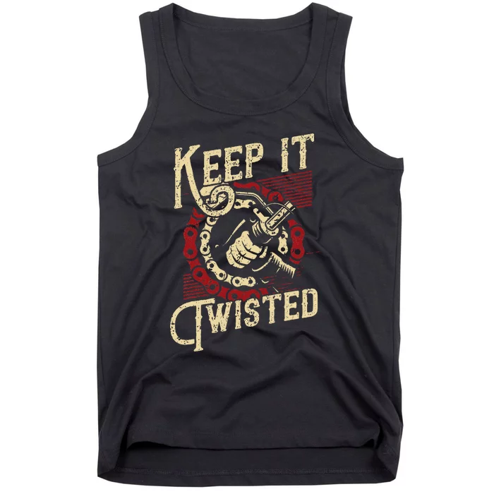 Keep It Twisted Vintage Motorcycle Tank Top