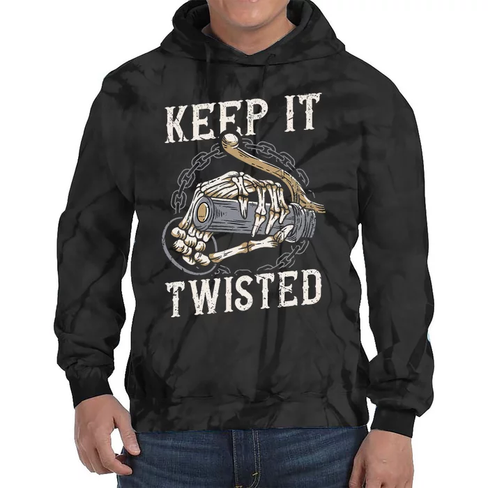 Keep It Twisted Vintage Motorcycle Tie Dye Hoodie