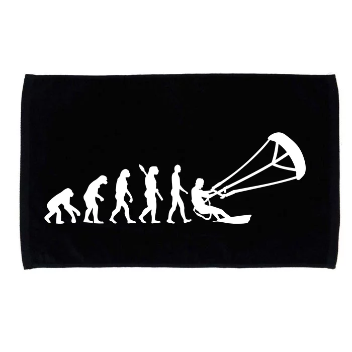 Kite Surfing Evolution Microfiber Hand Towel