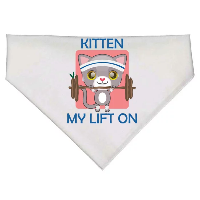 Kitten My lift On USA-Made Doggie Bandana