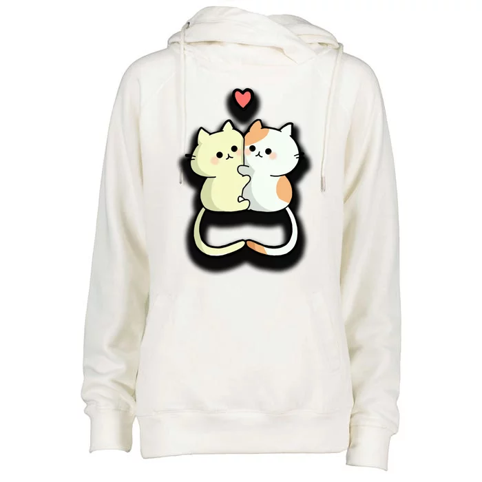 Kitty Love Womens Funnel Neck Pullover Hood